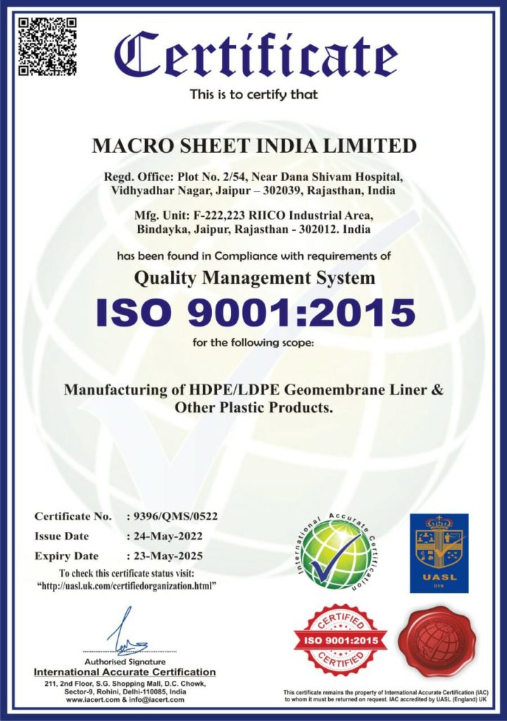 QMS-certificate
